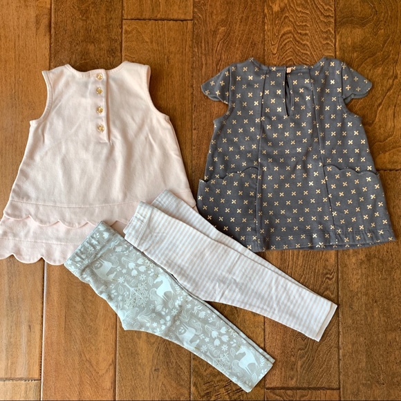 2 set of Dylan and Abby dress / tunic legging set - Picture 2 of 8